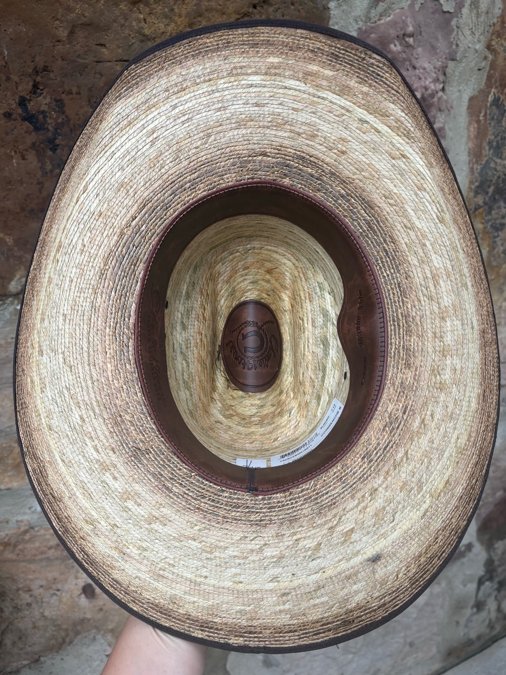 New Charlie 1 horse Hand burned hat Sz 7 1/8 - Picture 9 of 9